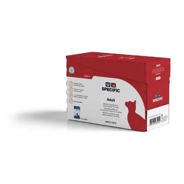 Specific Feline Fxw-P Adult Pouch Caja, 12X85 gr, comida húmeda para gatos