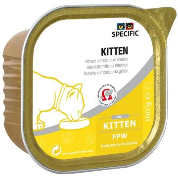 Specific Feline Kitten Fpw Caja, 7X100 gr, comida húmeda para gatos