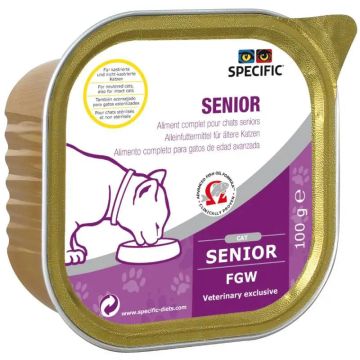 Specific Feline Senior Fgw Caja, 7X100 gr, comida húmeda para gatos