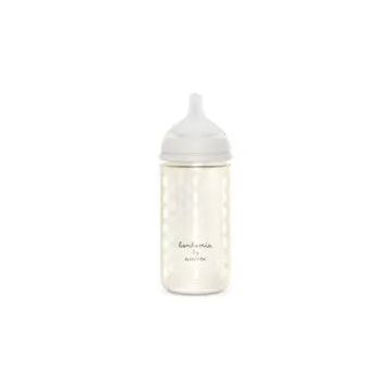 Suavinex Biberón De Vidrio De 240 Ml. Tetina Fisiológica Sx Pro De Silicona.Biberón De Flujo Medio. +3 Meses. Bonhomia, Beige