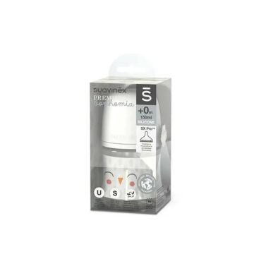 Suavinex Bibéron Premium 150 Ml. Tetina Fisiológica Sx Pro De Silicona. BibéronPremium Flujo Lento. +0 Meses. Bonhomia, Beige