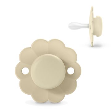 Suavinex Chupete Para Bebés 0/6 Meses, Con Tetina Fisiológica De Silicona SxPro, Tetina Plana Y Flexible Wonder Gray, 1 unidades