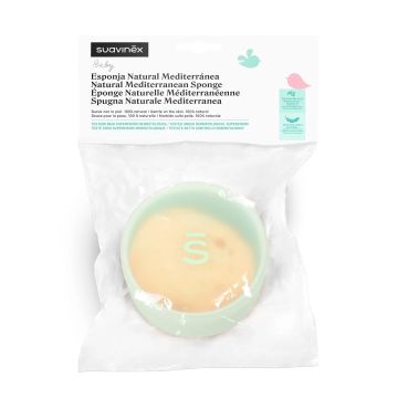 Suavinex Esponja Bebé Recién Nacido 100% Natural, 1 unidades