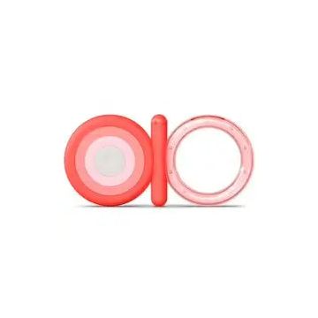 Suavinex Mordedor De Silicona Para Bebés +4 Meses. Mordedor Refrigerante. AnilloDe Dentición Flexible Y Ligero. Color Rosa