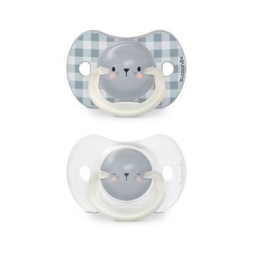 Suavinex Pack Chupetes Azul Que Brillan En La Oscuridad, De 6-18 Meses, 2unidades