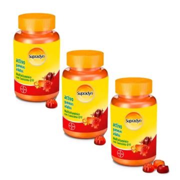 Supradyn Activo Gummies Adultos Pack 3 x 70 Caramelos Masticables