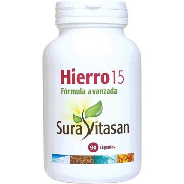 Sura Vitas Hierro 15, 90 Cápsulas