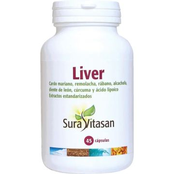 Sura Vitas Liver 725 Mg, 45 Cápsulas