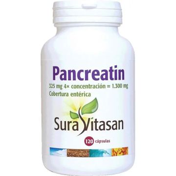 Sura Vitas Pancreatin 1300 Mg , 120 cápsulas