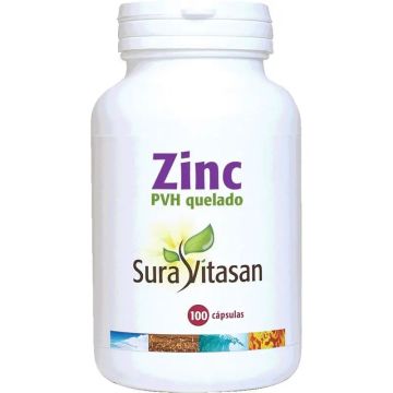 Sura Vitas Zinc Pvh Quelado 25 Mg  100 cápsulas