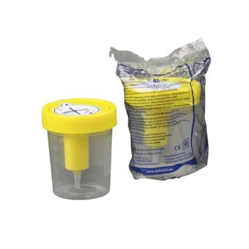 Surgicalmed Enfa Envase Colector De Orina Por Vacío De 120 Ml - Amarillo (NoIncluye El Tubo De Ensayo), 1 unidad