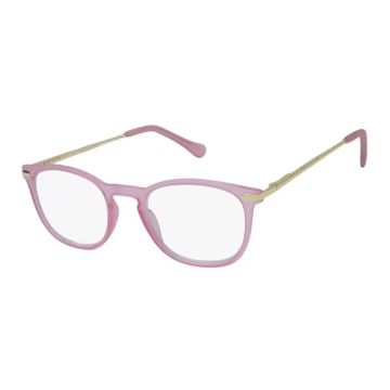 Surgicalmed Euro Optics Gafas De Lectura Para Presbicia Luz (Rosa MateTransparente Y Patillas Doradas) (+2.50) Rosa Mate Transparente Y PatillasDoradas, 1 unidad