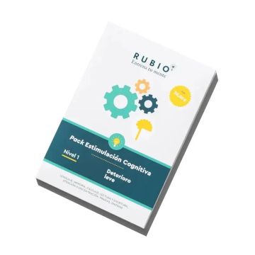 Surgicalmed Rubio Pack De Cuadernos De Estimulación Cognitiva De Nivel 1Deterioro Leve - 7 Cuadernos Por Nivel, 7 unidades