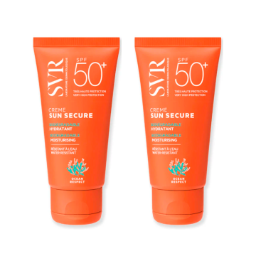 Svr Duplo Sun Secure Creme Hidratante Spf 50+ Biodegradable , 2 X 50 Ml