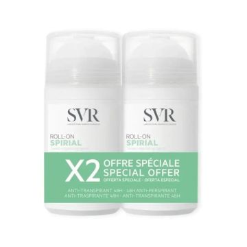 SVR Spirial Duo Roll On, 50 ml x 2 Unidades