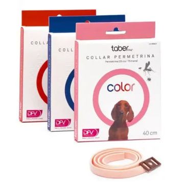 Taberdog Collar Permetrina 40 cm Rojo