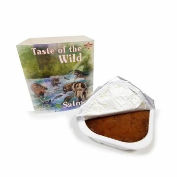 Taste Canine Adult Salmon Arenque Fruta Caja 7X390Gr Tarrina comida húmeda paraperros