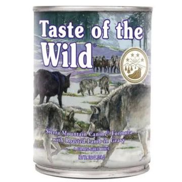 Taste Canine Adult Sierra Mountain Cordero Caja 12X390Gr comida húmeda paraperros