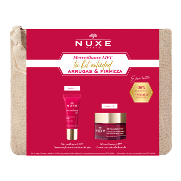 Nuxe Kit Antiedad Arrugas & Firmeza Merveillance Lift Rutina De Noche, 50 + 15ml