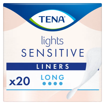 Tena Lights Sensitive Long Liner, 20 Unidades