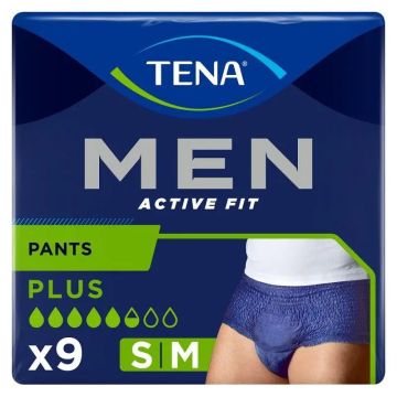 Tena Men Pants Active Talla S-M, 9 Unidades