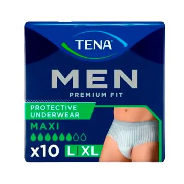 Tena Men Pants Premium Fit Maxi Talla L-XL, 10 Unidades