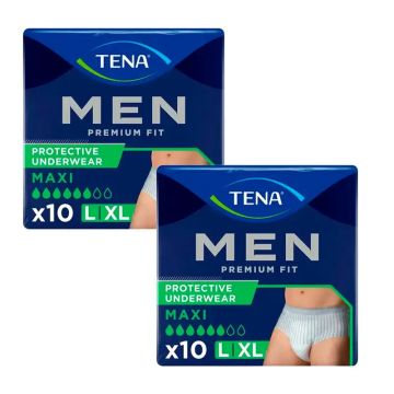 Tena Pack Men Pants Premium Fit Maxi L-XL, 2 X 10 Unidades