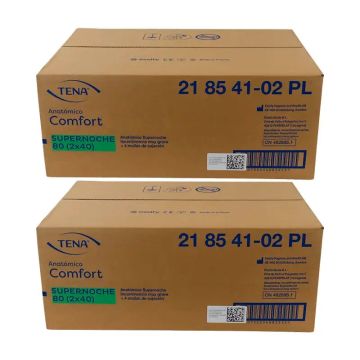 Tena Pack Pañal Anatomico Super Noche Talla Única, 2 X 80 Unidades