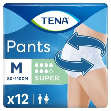 Tena Pants Super Talla M, 12 Unidades