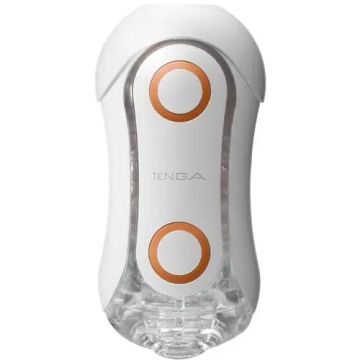 Tenga Flip Orb Strong Masturbador Crash Blanco Y Naranja