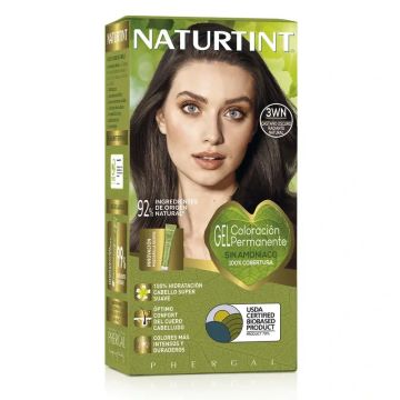 Naturtint Coloración Permanente Tinte Sin Amoníaco 3Wn - Castaño Oscuro RadianteNatural