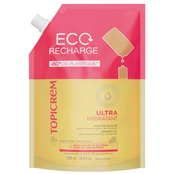 Topicrem Uh Recarga Aceite De Ducha Ultra-Hidratante, 1 L