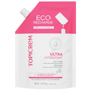 Topicrem Uh Recarga Leche Ultra-Hidratante Corporal, 500 Ml