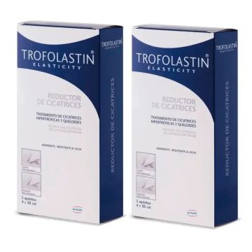 Trofolastin Reductor Cicatrices 4 x 30 cm, 5 Parches, Pack de 2