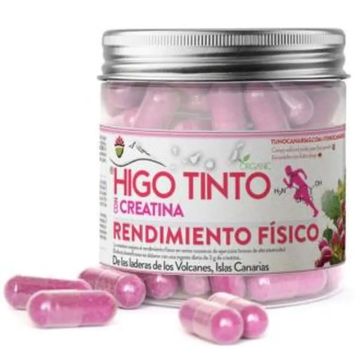 Tuno Canarias Higo Tinto Con Creatina 90 Cápsulas