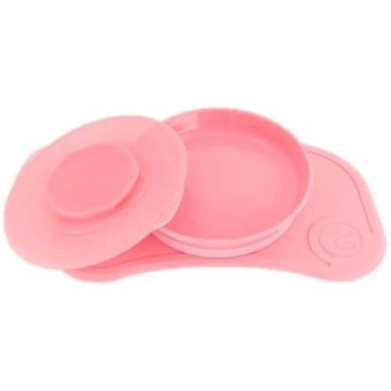 Twistshake Mini Mantel + Plato Rosa