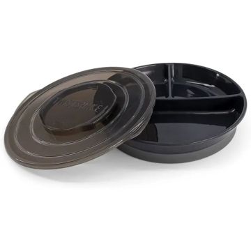 Twistshake Plato Dividido Negro 6+M