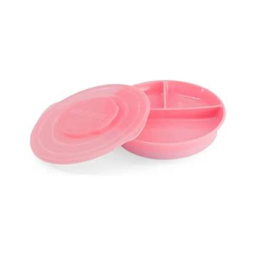 Twistshake Plato Dividido Rosa 6+M