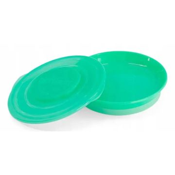 Twistshake Plato Verde 6+M