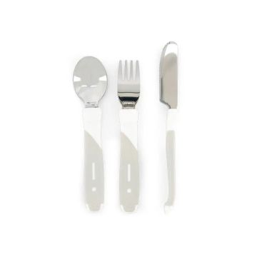 Twistshake Set Cubiertos Blanco 12+M