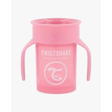 Twistshake Taza 360º Rosa +6M