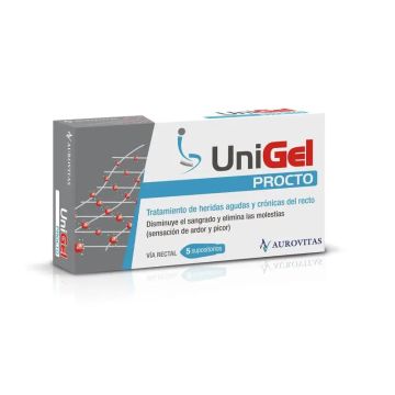 Unigel Producto Sanitario Acelera La Cicatrización En Heridas Agudas Y Cónicas,5 supositorios