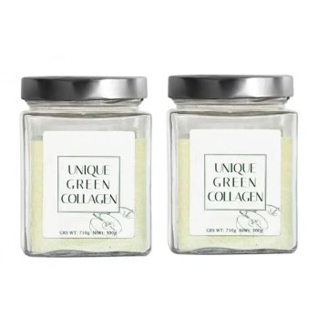 Unique Green Collagen Suplemento Nutricional, Pack 2x300 Gramos
