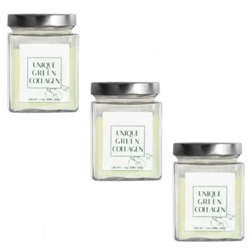 Unique Green Collagen Suplemento Nutricional, Triplo 3x300 Gramos