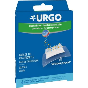 Urgo Apósitos Waterproof Para Quemaduras Y Heridas, 10 X 7 Cm