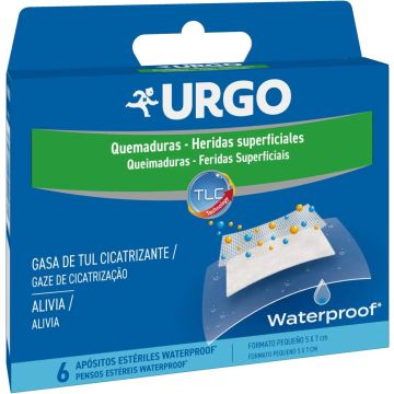 Urgo Apósitos Waterproof Para Quemaduras Y Heridas, 5 X 7 Cm