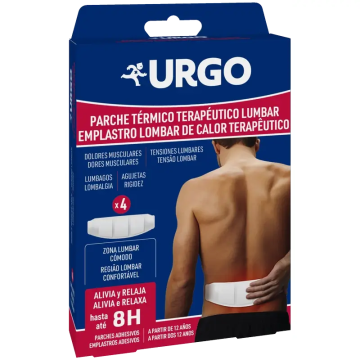 Urgo Parche Térmico Terapéutico Lumbar , 4 unidades