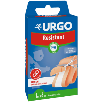 Urgo Primeros Auxilios Resistente - Banda De 1 M X 6 Cm, 1 unidades