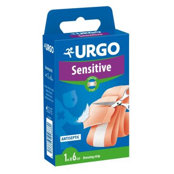 Urgo Primeros Auxilios Sensitive - Banda De 1 M X 6 Cm, 1 unidades