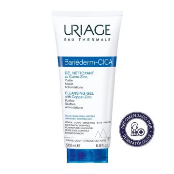 Uriage Bariéderm Cica Gel Limpiador , 200 ml